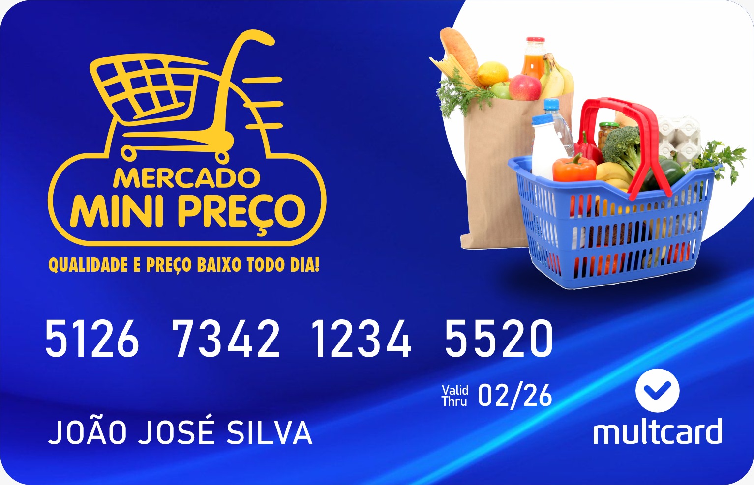 Cartão Mercado Mini Preço